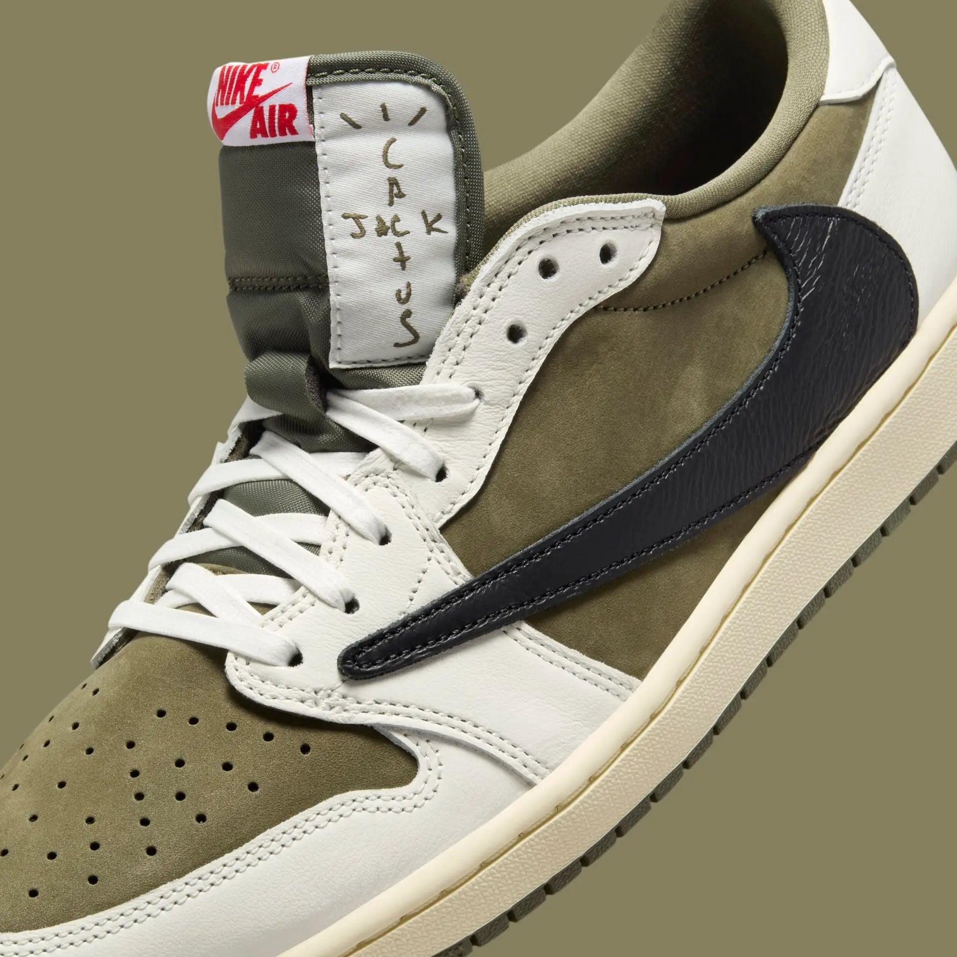 Travis Scott x Air Jordan 1 Low OG “Medium Olive” Jordan 1 Kikokickz