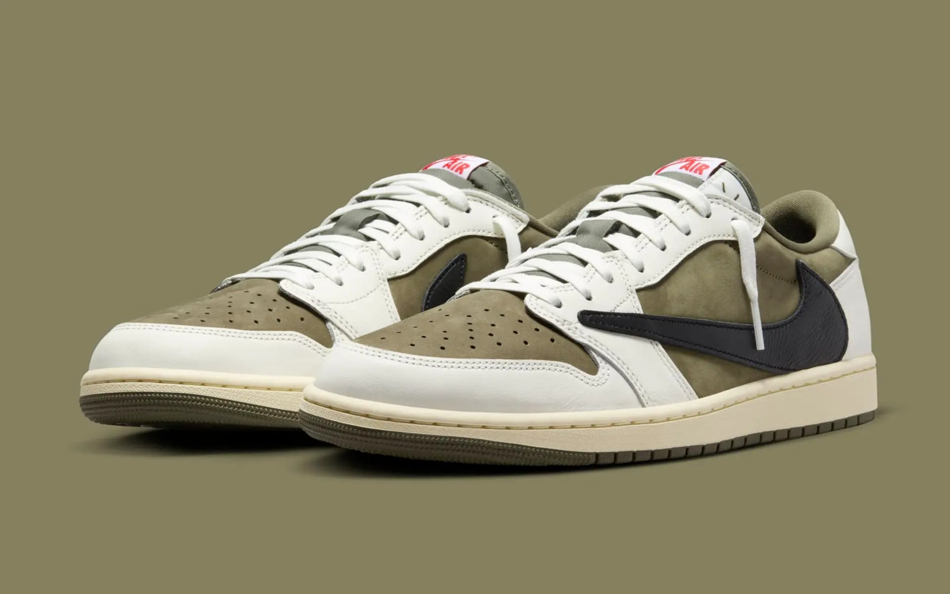 Travis Scott x Air Jordan 1 Low OG “Medium Olive” Jordan 1 Kikokickz