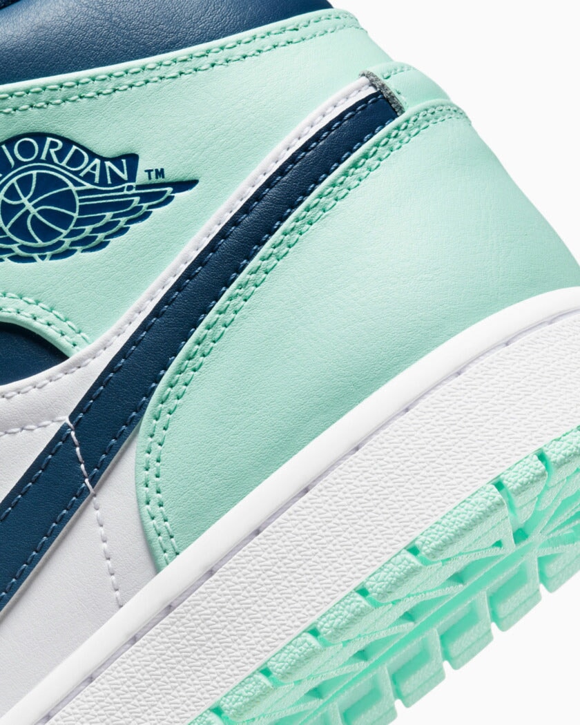 Jordan 1 Mid Blue Mint kikokickz