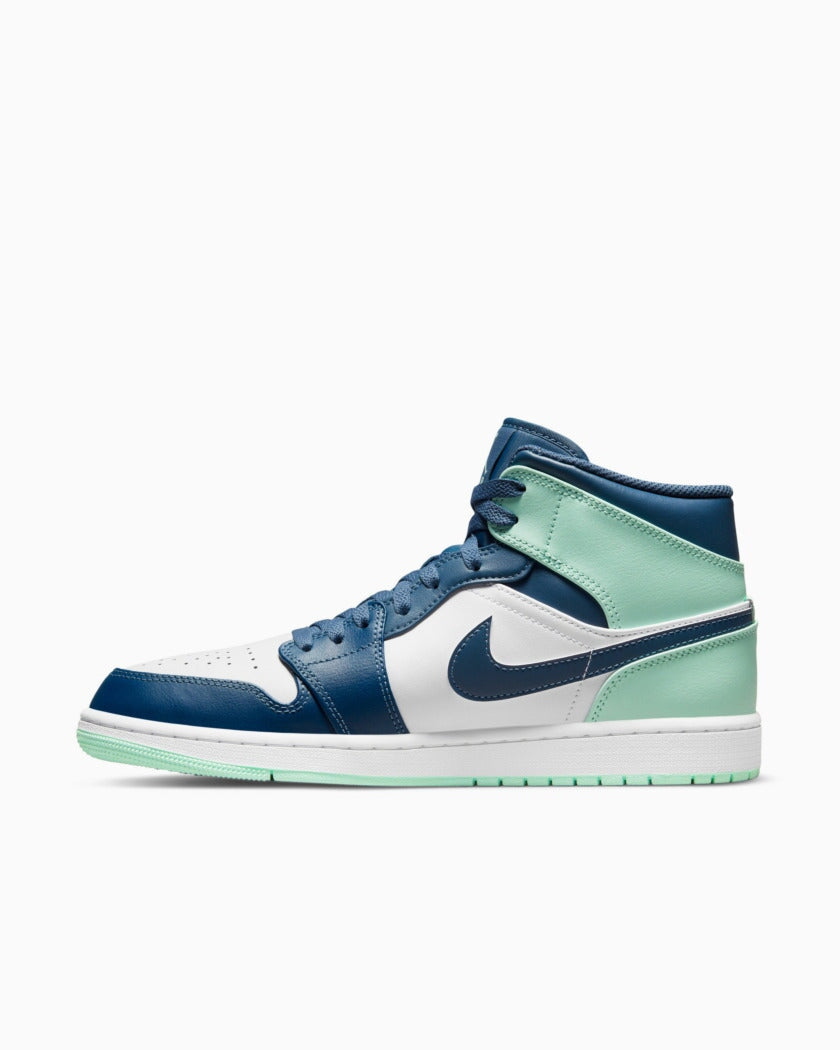 Jordan 1 Mid Blue Mint kikokickz