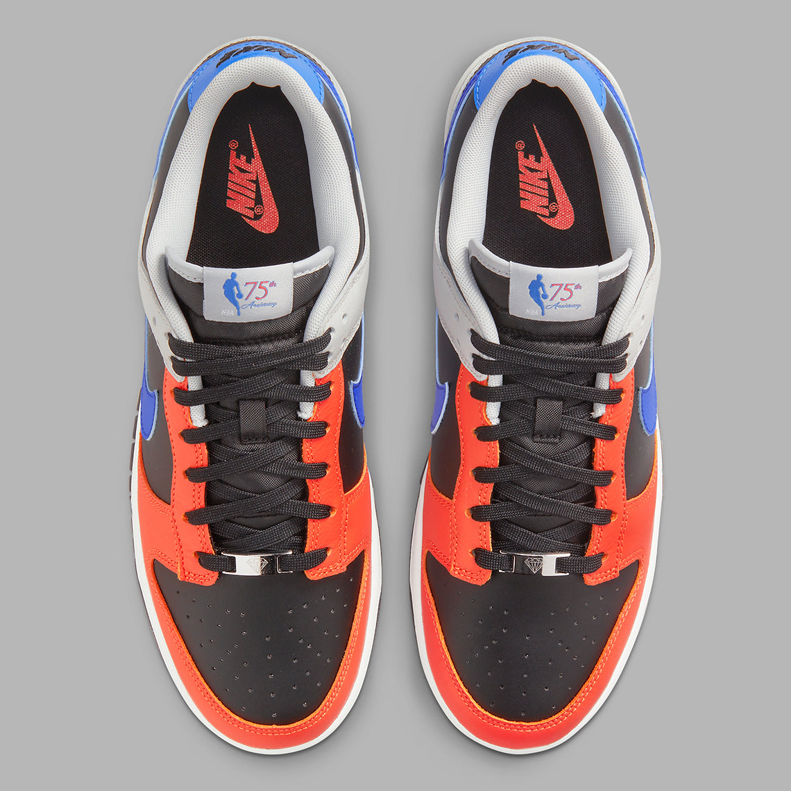 Nike Dunk Zwart/Grey Fog/Oranje/Racer Blue Kikokickz