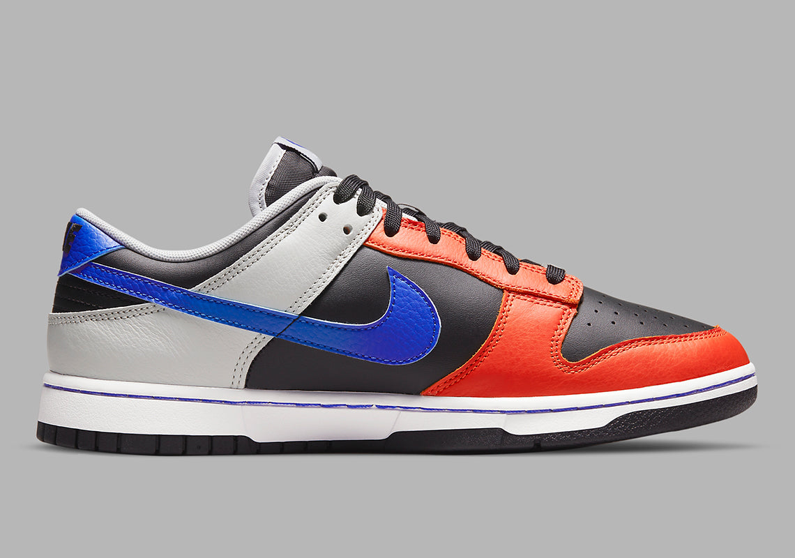 Nike Dunk Zwart/Grey Fog/Oranje/Racer Blue Kikokickz