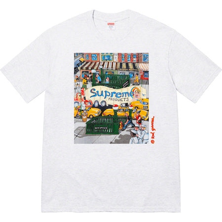 Supreme Manhattan Tee Ash Grey kikokickz