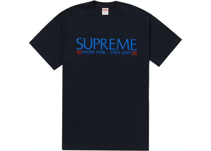 Supreme Nuovs York Tee Navy kikokickz