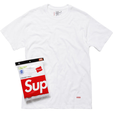 Supreme®/Hanes® Tagless Tees (3 Pack) White kikokickz