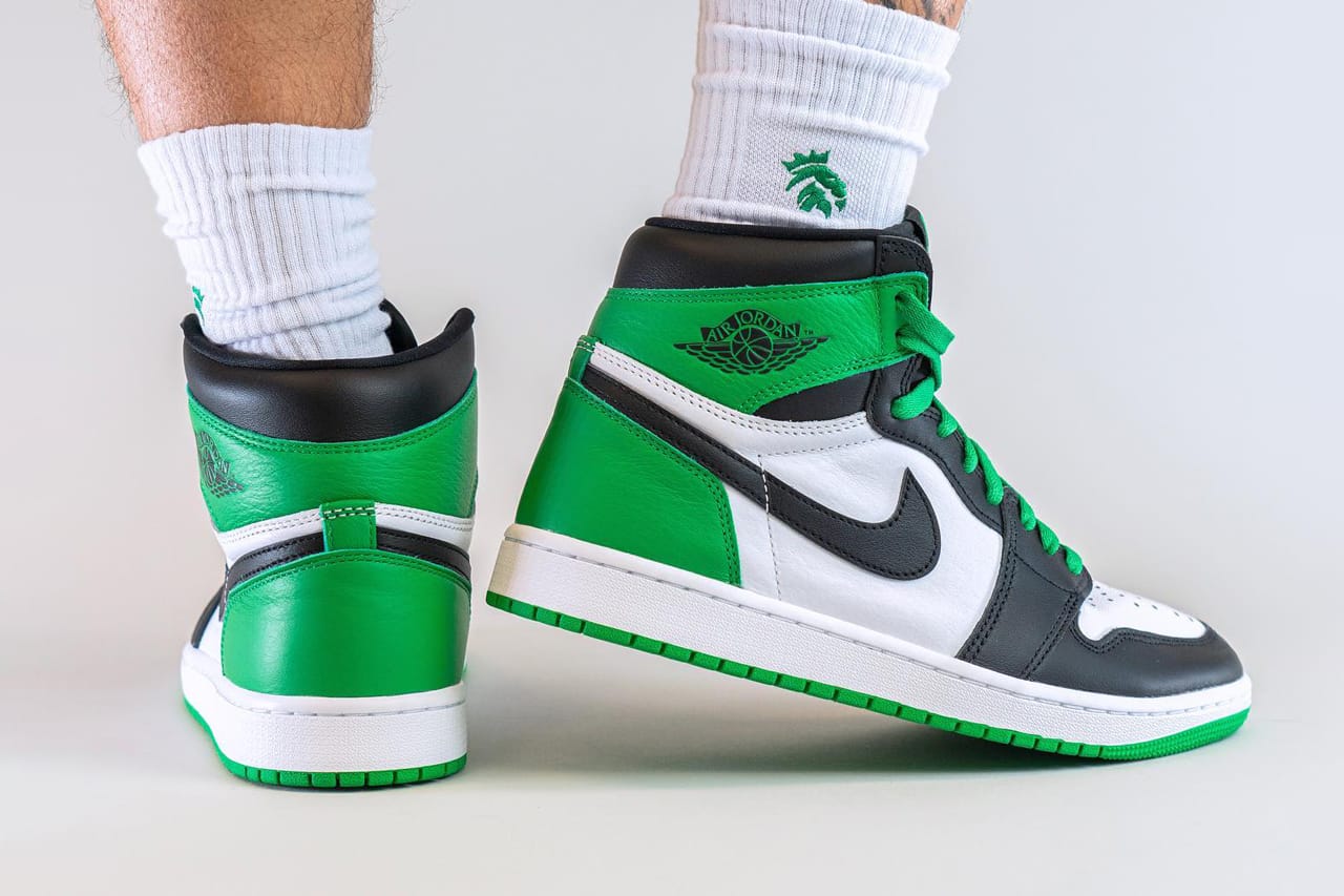 Jordan 1 High Lucky Green Jordan 1 kikokickz 