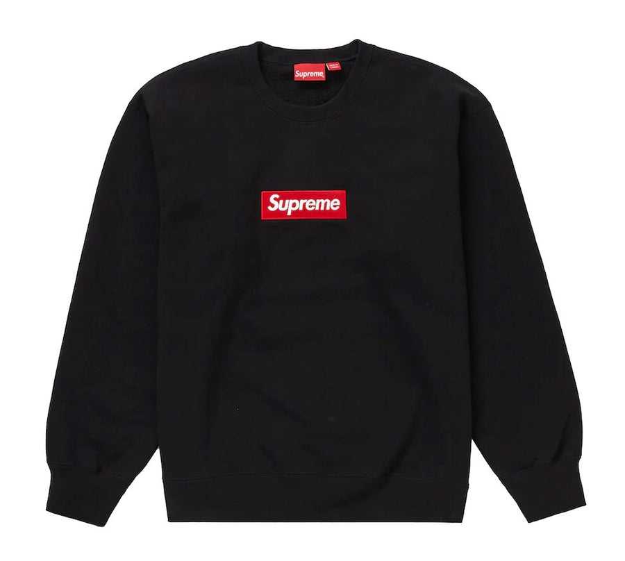 Supreme Box Logo Crewneck Zwart (FW22) Kikokickz 