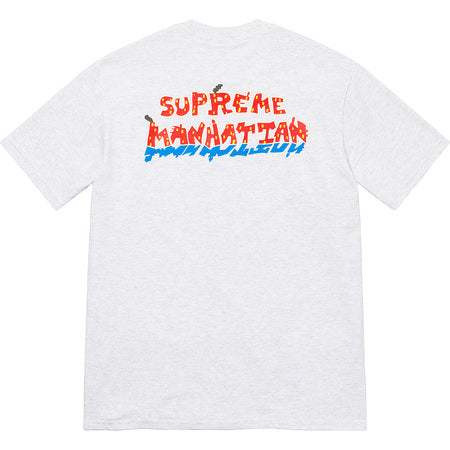 Supreme Manhattan Tee Ash Grey kikokickz 