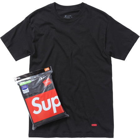 Supreme®/Hanes® Tagless Tees (3 Pack) Black kikokickz 