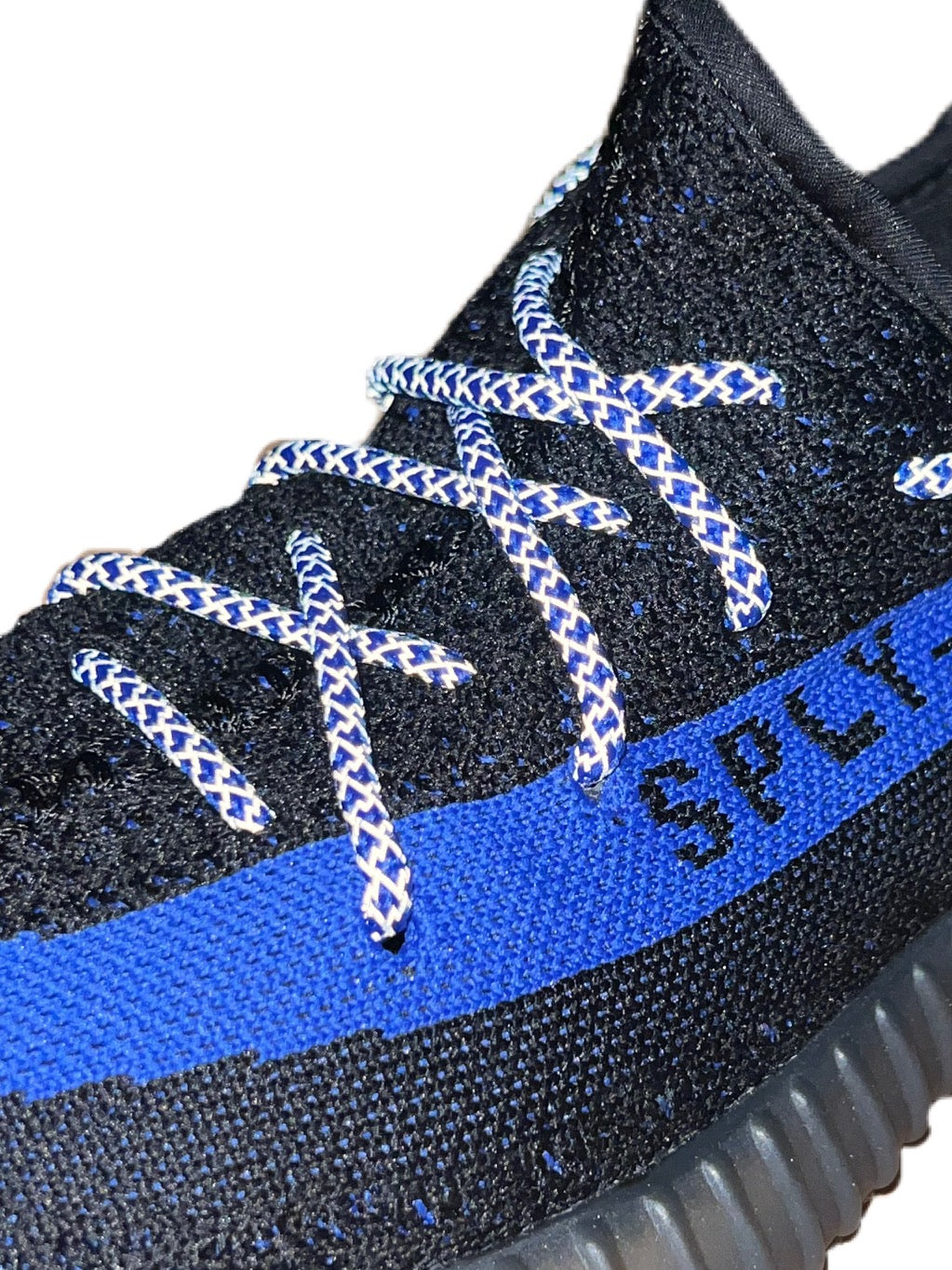 Yeezy Reflective Veters Kikokickz Blauw 